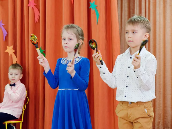 Homel Wit Rusland Februari 2019 Matinee Kleuterschool Gewijd Aan Dag — Stockfoto