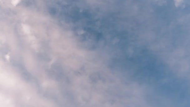 Début Printemps Les Nuages Flottent Contre Ciel Bleu — Video