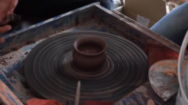 çanak çömlek master class. Potter's tekerlek ve eller