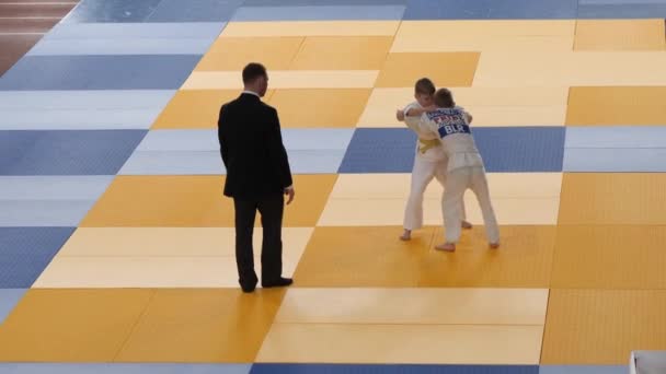 Gomel Vitryssland Mars 2019 International Pride Cup Turneringen Judo — Stockvideo