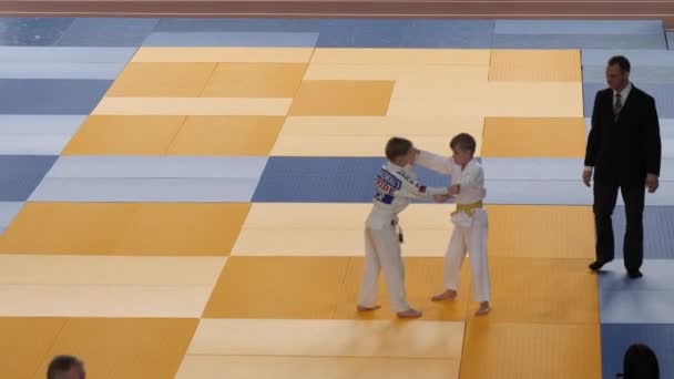 Gomel Belarus Mart 2019 Uluslararası Gurur Kupası Judo Turnuvasında — Stok video