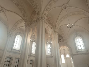 Grodno, Belarus - 18 Mart 2019: Grodno şehir iç sinagoga..