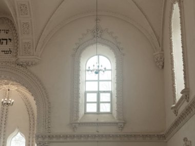 Grodno, Belarus - 18 Mart 2019: Grodno şehir iç sinagoga..