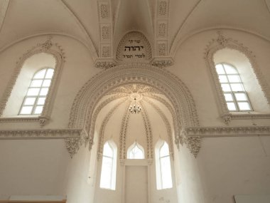 Grodno, Belarus - 18 Mart 2019: Grodno şehir iç sinagoga..