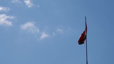 gün batımında alan güzel bulutlar