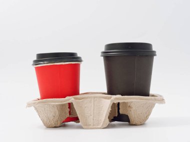 hızlı gıda için konteyner. Kağıt içecek standı