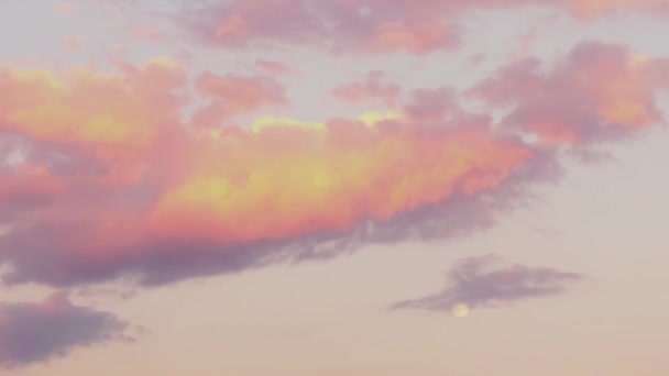 Nubes Sobre Desierto Por Noche — Vídeos de Stock