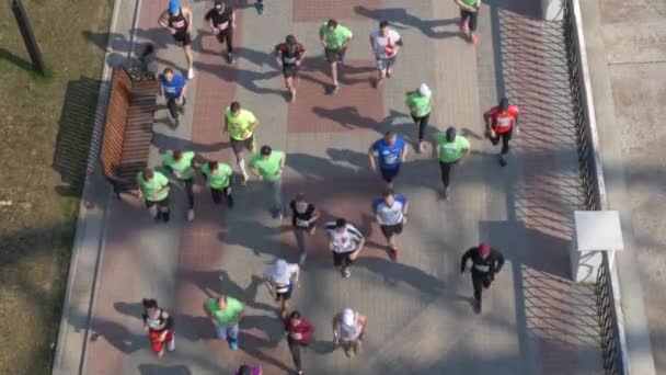 Gomel Fehéroroszország Április 2019 Ecomarathone 2019 Hágó Ban Gomel — Stock videók