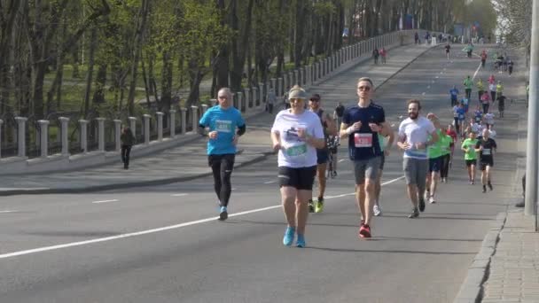 Gomel Weißrussland April 2019 Ecomarathone 2019 Gomel Bestanden — Stockvideo