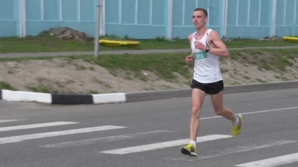 Gomel Białoruś Kwietnia 2019 Ecomarathone 2019 Przeszedł Gomel — Wideo stockowe