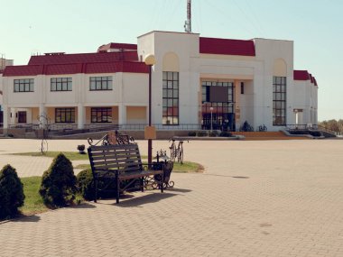 Dribin, Beyaz Rusya - 27 Nisan 2019: güzel köy binaları.