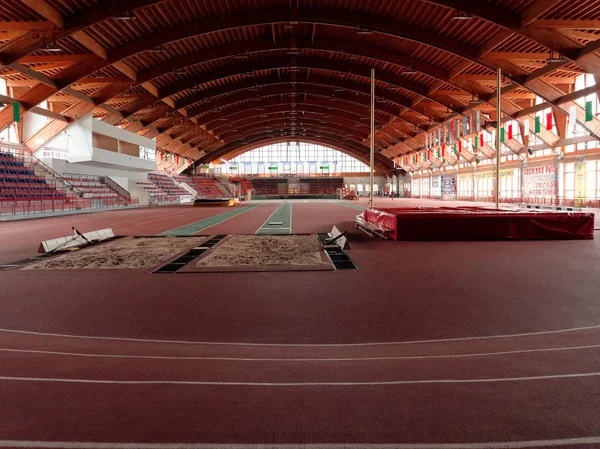 GOMEL, BELARUS - MAY 2, 2019: Palace of Sports in Athletics. — Stock Photo, Image