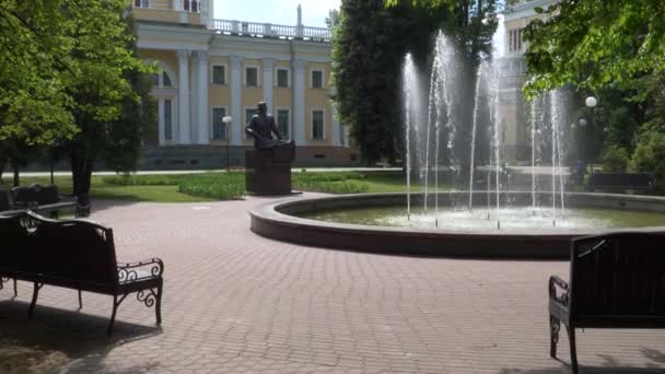 Gomel Weißrussland Mai 2019 Stadtpark Rumjanzew Palastkomplex — Stockvideo