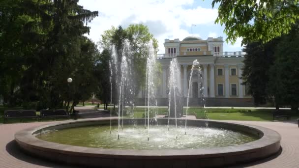 Gomel Beyaz Rusya Mayıs 2019 Şehir Parkı Rumyantsev Sarayı Kompleksi — Stok video