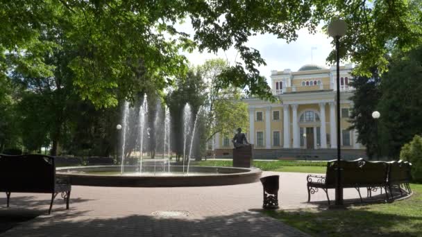 Gomel Vitryssland Maj 2019 Stadsparken Rumyantsev Palace Complex — Stockvideo