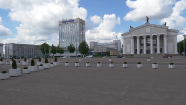 Gomel Bělorusko Května 2019 Lenin Square Divadlo Pošta — Stock video