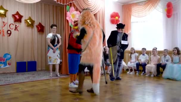 Gomel Weißrussland Mai 2019 Kinderkonzertmatinee Zum Ende Des Kindergartens Ausgabe — Stockvideo