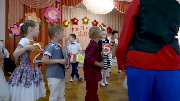 Gomel Beyaz Rusya Mayıs 2019 Anaokulunun Sonuna Adanmış Çocuk Konseri — Stok video