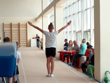 Gomel, Belarus - 25 Mayıs 2019: Özel motor eğitimi için Açık Cumhuriyetçi Serbest Stil Yarışması