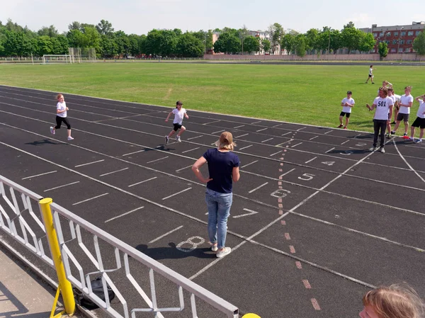 Gomel, Fehéroroszország-május 25, 2019: nyílt köztársasági Freestyle verseny a különleges motoros tréninghez — Stock Fotó