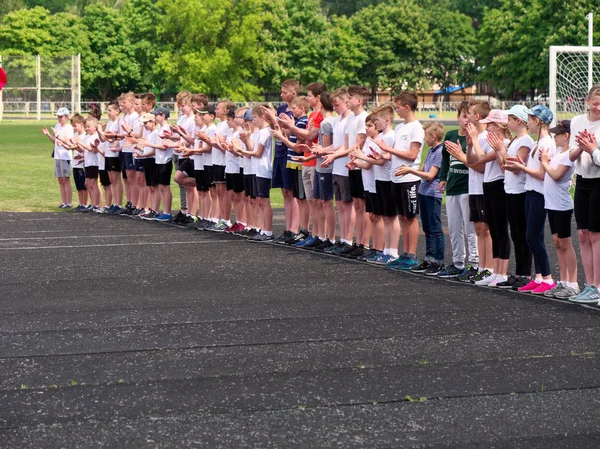 GOMEL, BELARUS - 25 DE MAYO DE 2019: Concurso Republicano Abierto de Freestyle para entrenamiento especial de motor — Foto de Stock