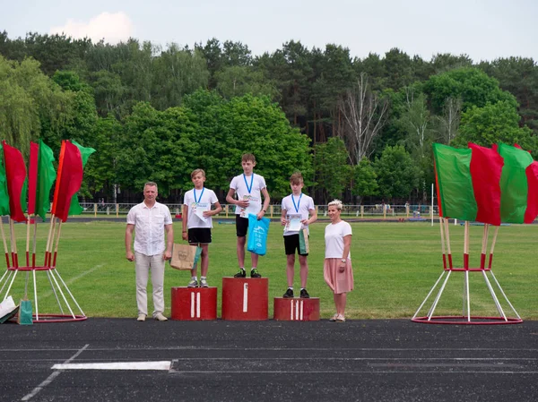 GOMEL, BELARUS - 25 DE MAYO DE 2019: Concurso Republicano Abierto de Freestyle para entrenamiento especial de motor — Foto de Stock