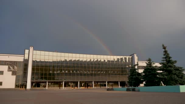 Gomel Belarus Maio 2019 Edifício Palácio Gelo Início Manhã — Vídeo de Stock