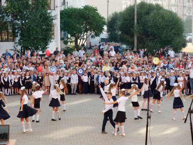 Gomel, Beyaz Rusya - 1 Eylül 2019: 2019 yeni öğretim yılının açılışına adanmış 67.