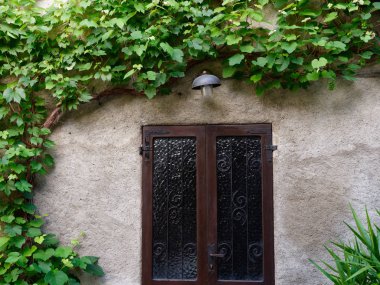 Bir İtalyan evinin duvarında asma