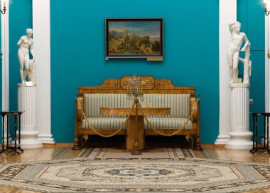 Gomel, Belarus - 13 Mart 2018: Rumyantsev Sarayı 2020