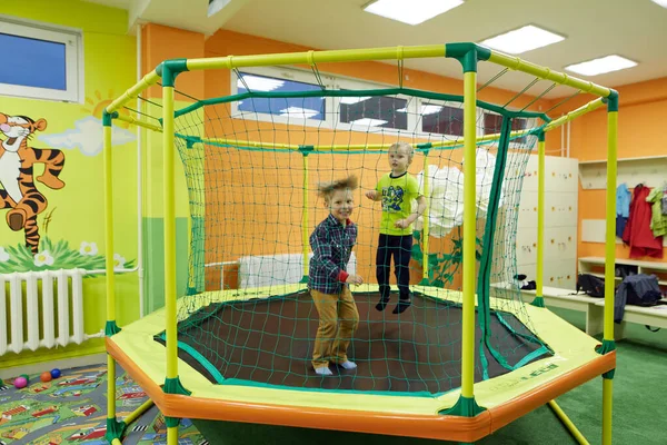 Gomel Bielorrússia Abril 2018 Crianças Brincam Centro Entretenimento Infantil Aniversário — Fotografia de Stock