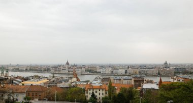 Budapeşte, Macaristan - 17 Nisan 2018: bir şehir panoraması