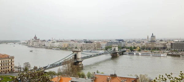 Budapest Ungarn April 2018 Ein Stadtpanorama — Stockfoto