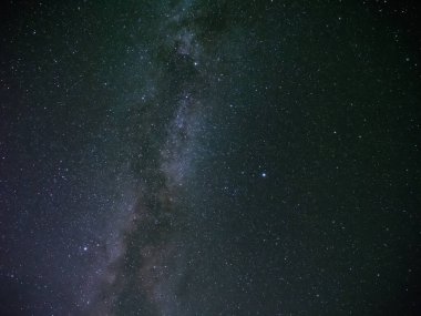 Samanyolu Galaksisi altında yıldızlar ve yıldız kümeleri 2020