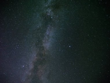 Samanyolu Galaksisi altında yıldızlar ve yıldız kümeleri 2020