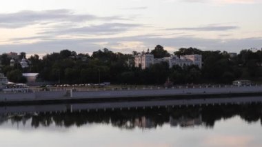 Bir yaz akşamında şehir seti, GOMEL, BELARUS 2020