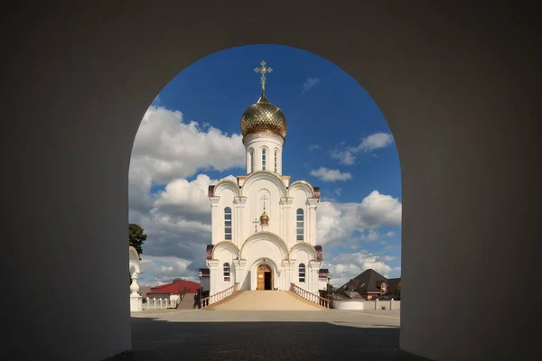 Turov Bélaro Septiembre 2014 Hermosa Nueva Iglesia Ortodoxa 2020 — Foto de Stock