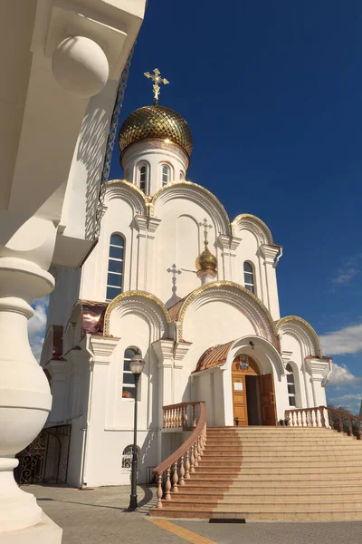 Turov Belarus Setembro 2014 Bela Nova Igreja Ortodoxa 2020 — Fotografia de Stock