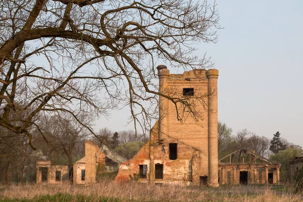 Ruinas Antiguo Edificio Ladrillo Patrimonio Histórico Cultural Belarús Ciudad Khoiniki — Foto de Stock