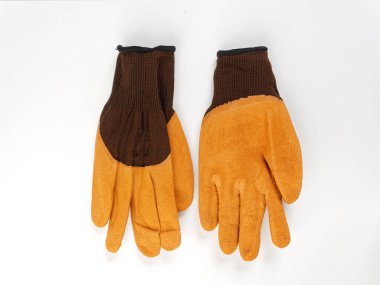 2020 beyaz arka planda bir bahçe ve sebze bahçesi için eldiven çeşitleri.