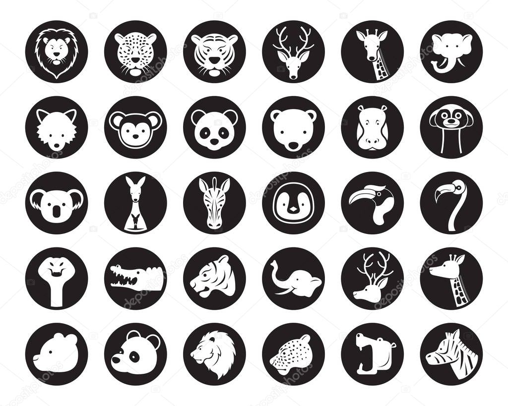 Zoo, Safari, Icons and Symbols