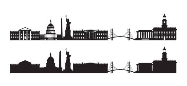 Amerika Birleşik Devletleri, Amerika Birleşik Devletleri, Amerika Birleşik Devletleri, Amerika Birleşik Devletleri, Skyline Siluet