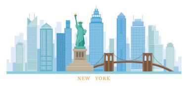 New York Simgesel Yapılar Ufuk çizgisi ve Gökdelen