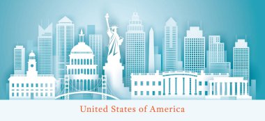 Amerika Birleşik Devletleri, Amerika Birleşik Devletleri, Amerika Birleşik Devletleri, Yerler Skyline Arka Plan, Pap