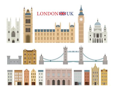 Londra, İngiltere ve İngiltere Yapı Simgeleri