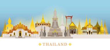 Bangkok, Tayland, Tapınak, Gökyüzü Arkaplanı, Ünlü Yer, Seyahat ve Turistik Cazibe