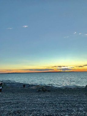 turuncu renkli gün batımı