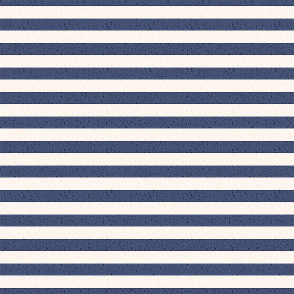 Navy Blauw Wit Strepen Naadloze Patroon Horizontale Navy Blauw Wit — Stockvector