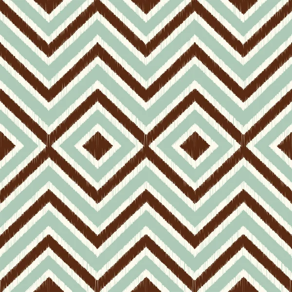 Ethnic Tribal Zig Zag Rhombus Seamless Pattern Vector Illustration Beauty — Stock Vector