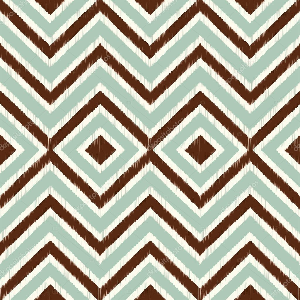 Ethnic tribal zig zag and rhombus seamless pattern. Vector illustration for beauty fashion vintage retro design.